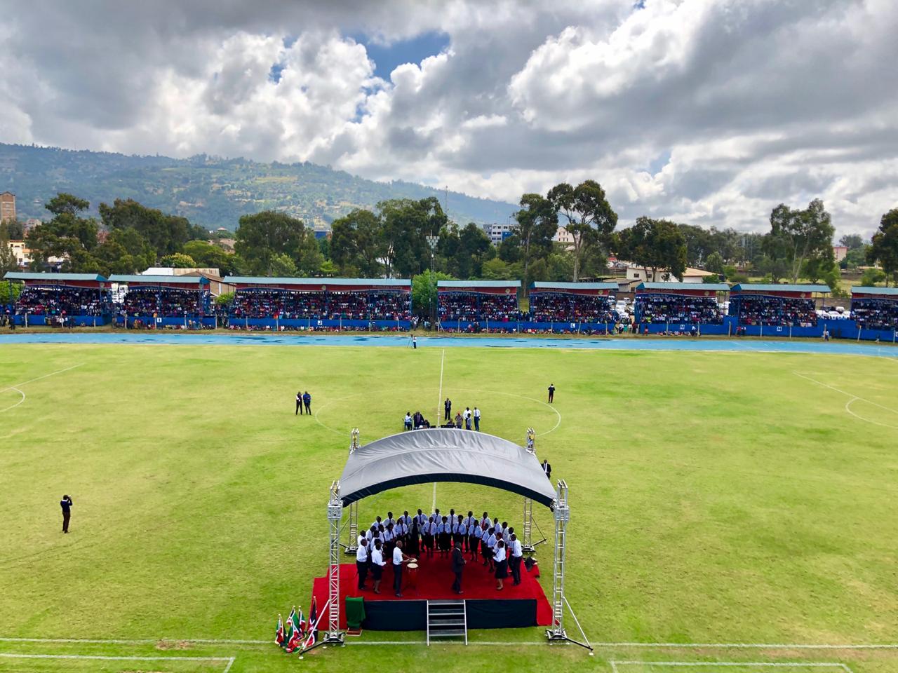 Machakos County Government Kenyatta Stadium stage setup CMEM Group Kenya