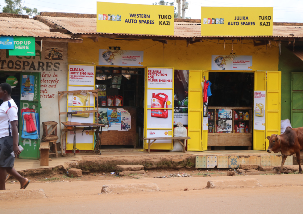 Shell Helix outlet branding upcountry Kenya CMEM Group