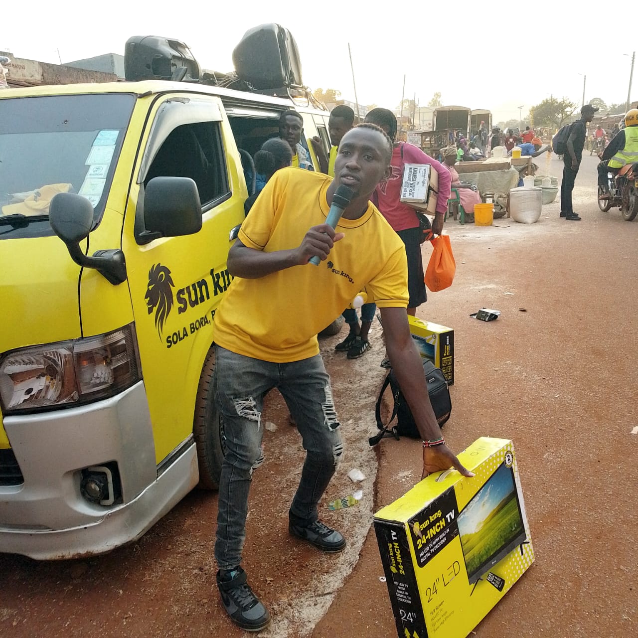 Sun King field trade activation van operations Kenya CMEM Group