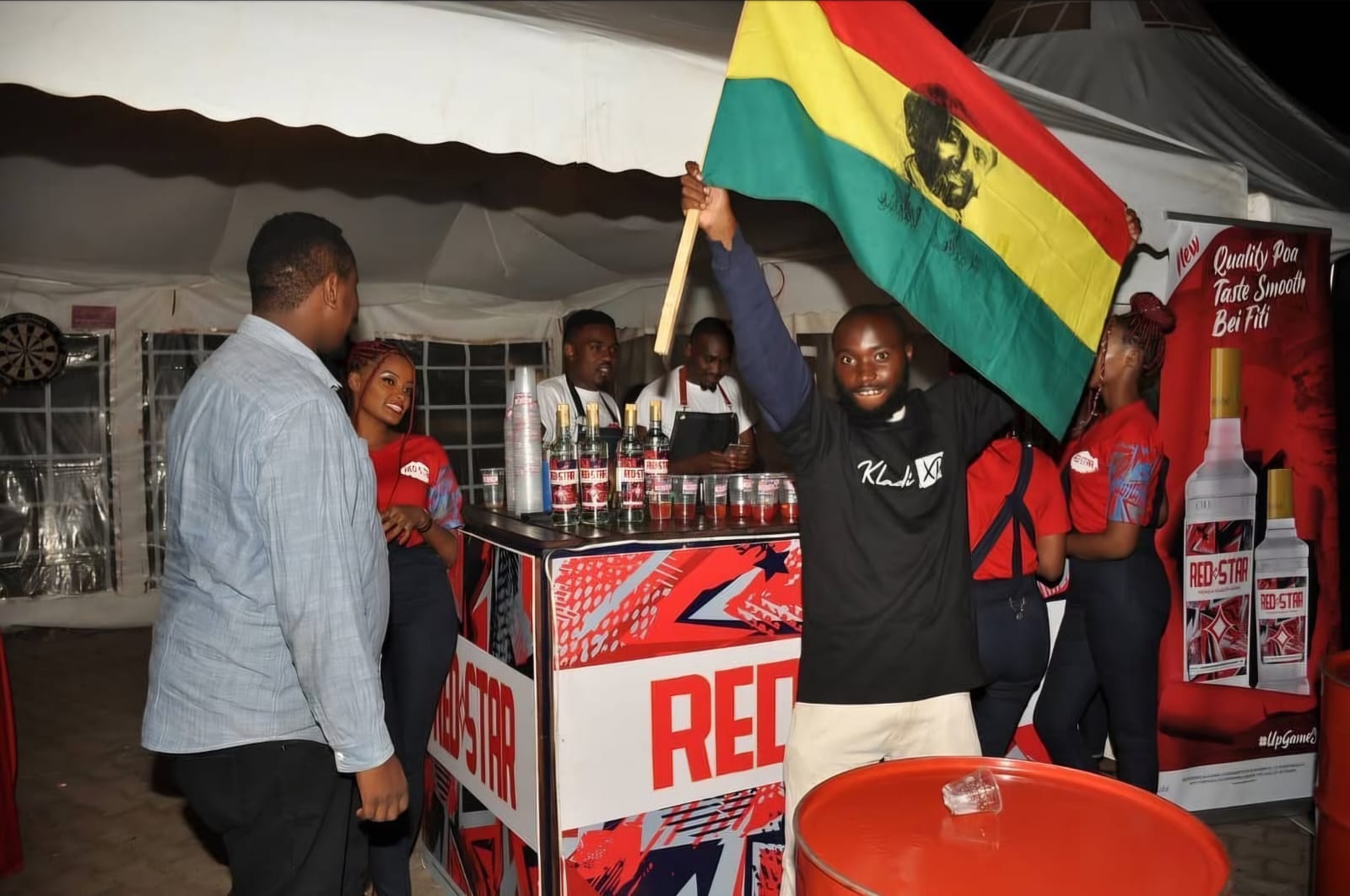 Redstar product sampling brand ambassador trade activation Kenya CMEM Group