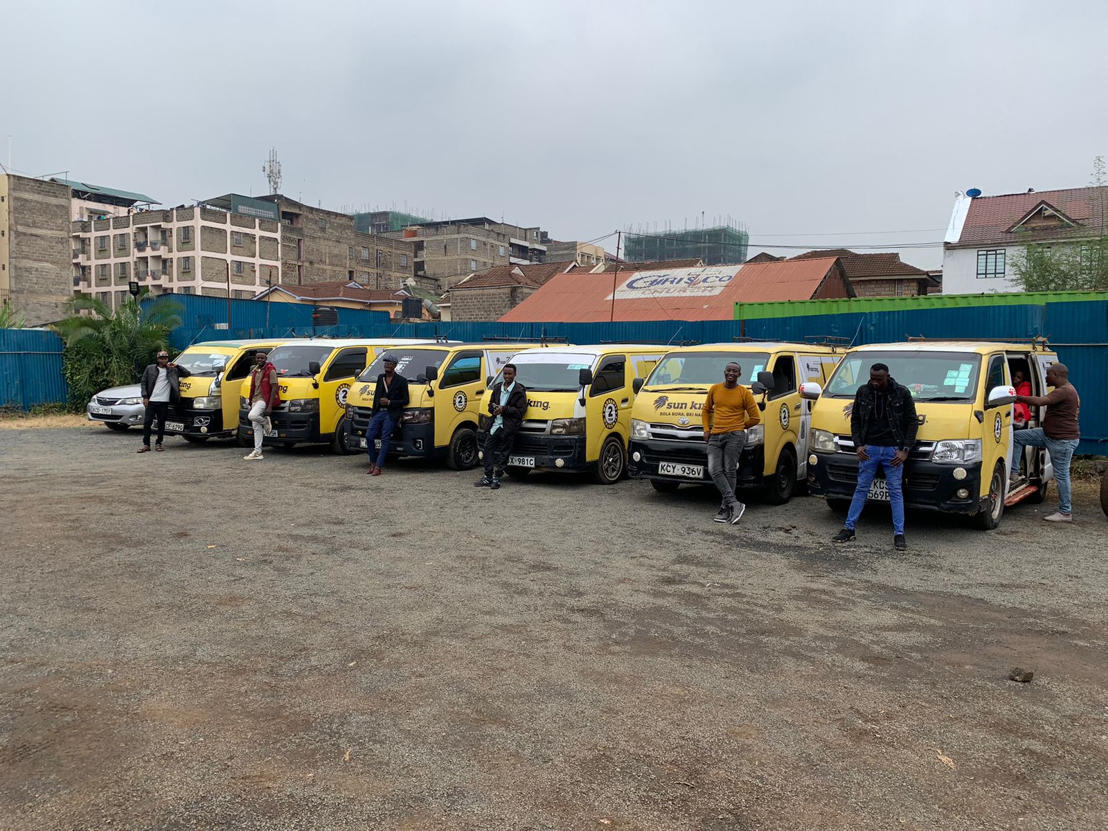 Sun King branded field van trade activation Kenya CMEM Group last mile