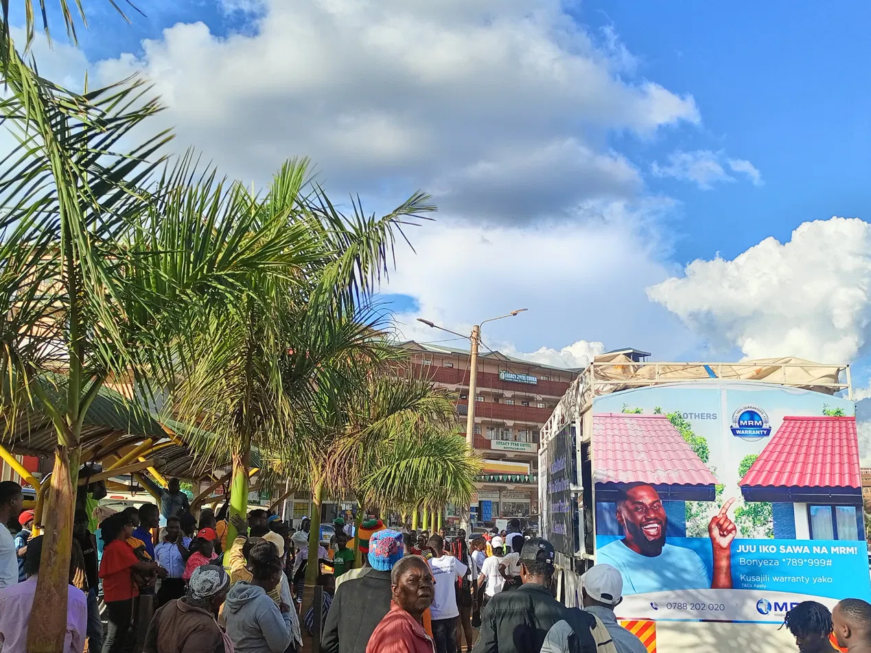 MRM Dumuzas roadshow truck branded tent multi-brand activation Kenya